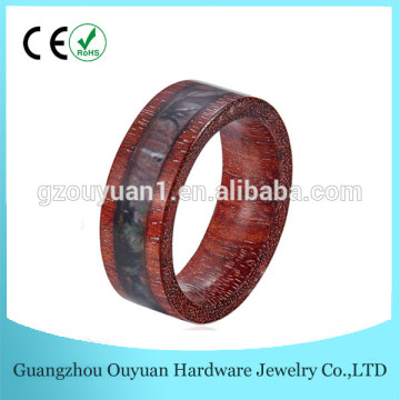 8mm Natural wood ring jewelry vintage wood finger ring wholesale