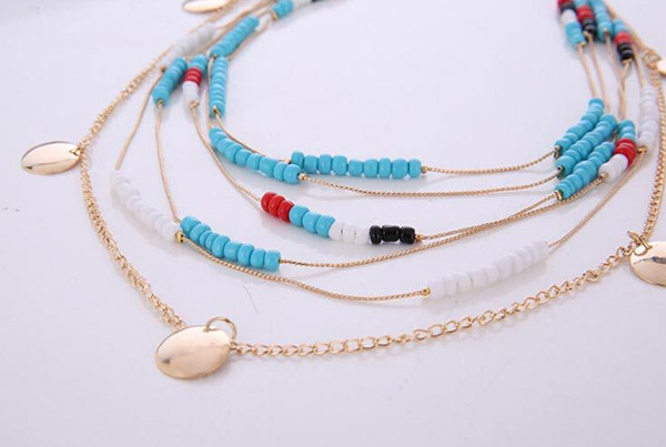 Multi Strand Women Chain Necklace