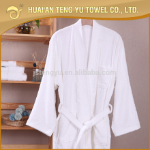 White hotel terry bathrobe