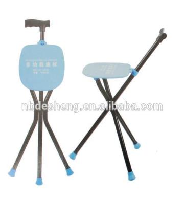 Aluminum walking stick with chair