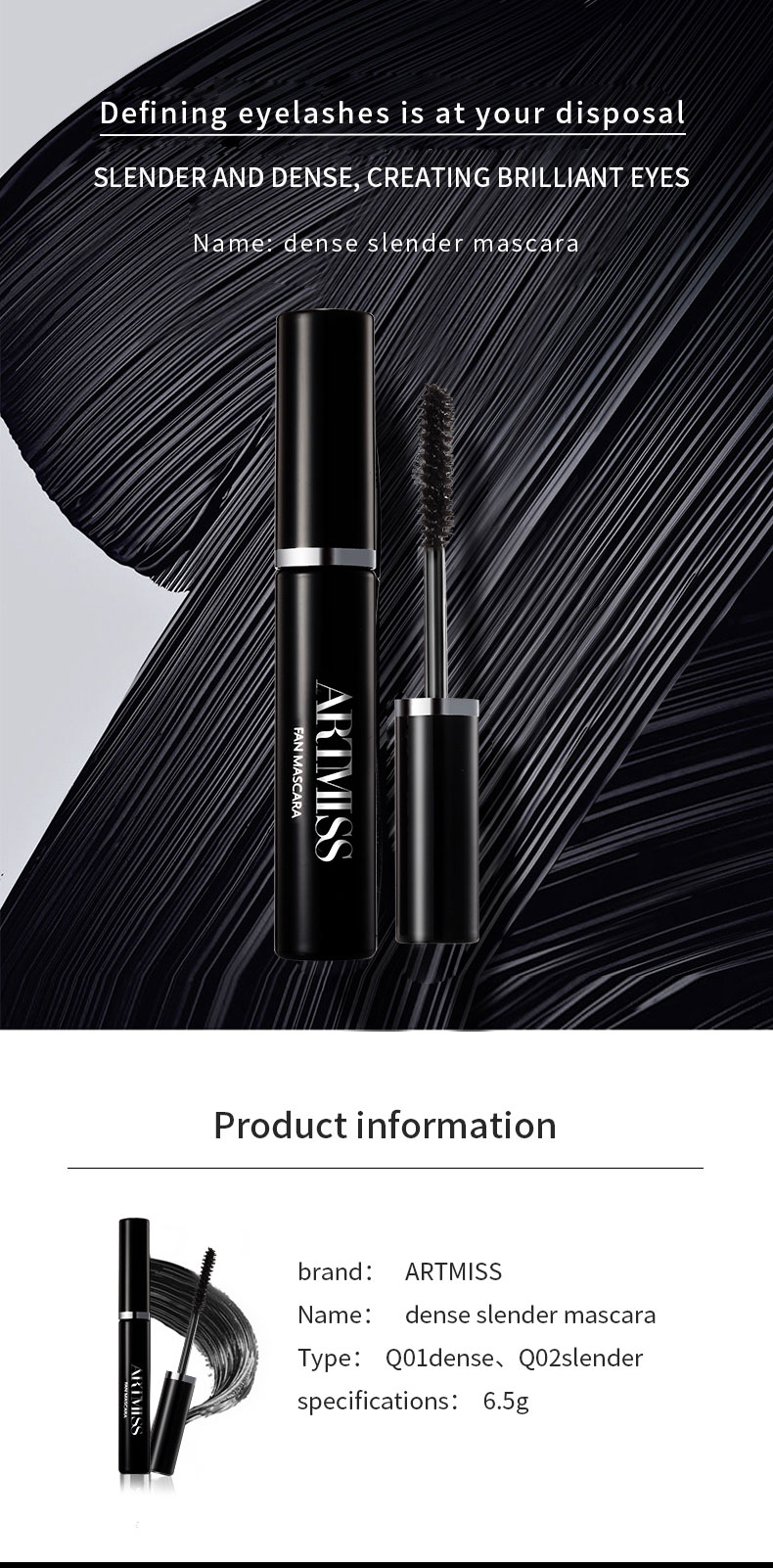 ARTMISS Longlasting Lengthening Eyelash Extension Mascara