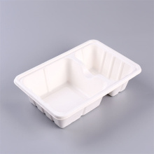 Water-proof Molded Paper Pulp Food Packing Serving Tray