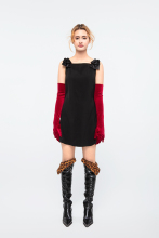 Elegant Women's Black Mini Dress for Casual Events