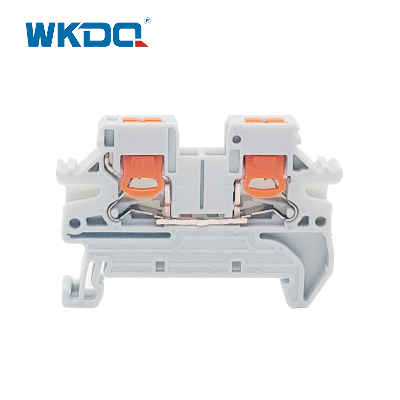 PTV 2.5 DIN Rail Push in Side Entry Terminal Block