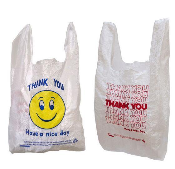 Good Quality HDPE Gusset Plastic Roll T-Shirt Bag Used in Supermarket and Storage