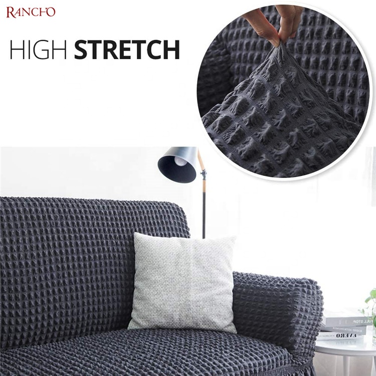Hot sale spandex jacquard Sofa Slipcover Couch Cover high stretch slipcover elastic couch cover