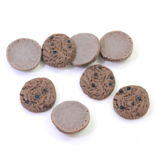 Miniatuur Poppenhuis Voedsel Speelgoed Chocolade Koekjes Biscuit Plaksteen Hars Cabochons