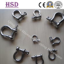 Stainless Steel Shackle, Bow Shackle, D Shackle, Us Type Forged Bow Shackle