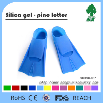 Stretchy Silicone Free Diving Swimming Fins Training