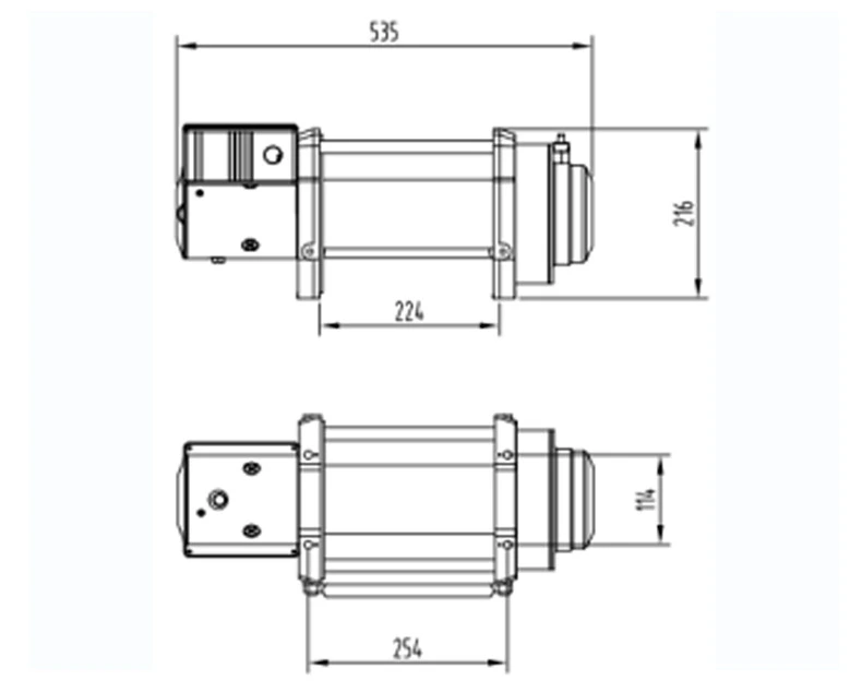 High Quality Jeep Car Electric Winch Synthetic Nylon Rope 12V 24V