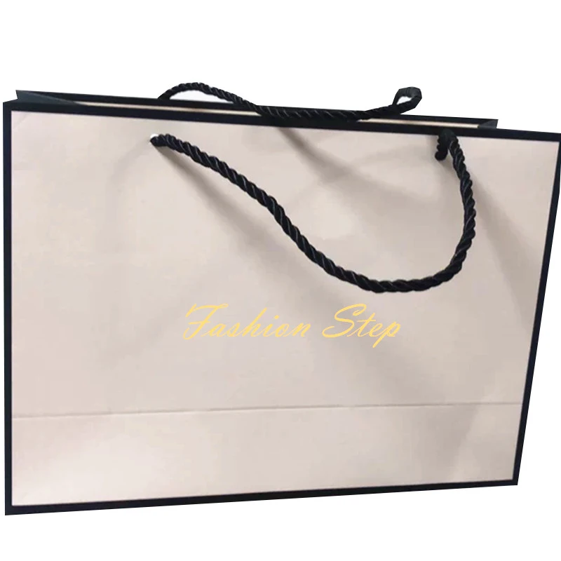 Matte Custom Art Paper Gift Bags with Drawstring