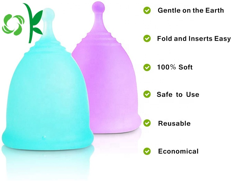 Eco-friendly Woman Reusable Silicone Menstrual Cups