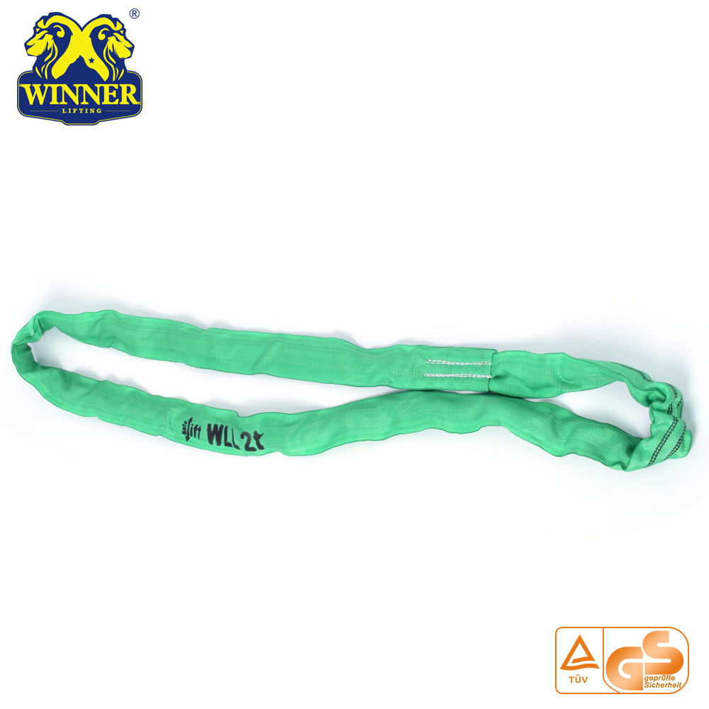 2 Ton High Quality Polyester Lifting Round Webbing Sling