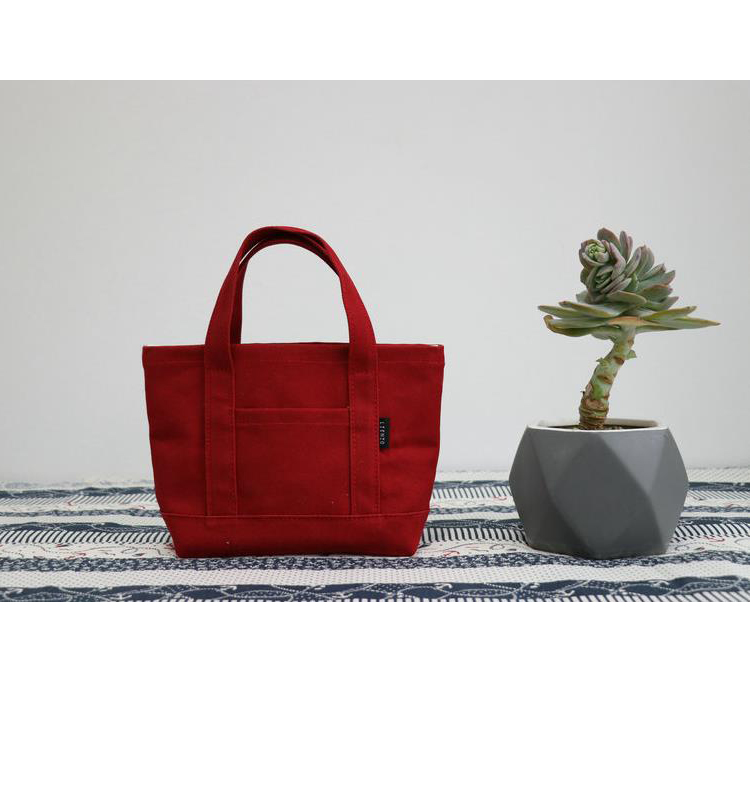 Modern Stylish mini phone bag eco friendly cotton canvas lady's tote handbag