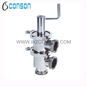 high quality 304 or 316L stainless steel sanitary reversal valve