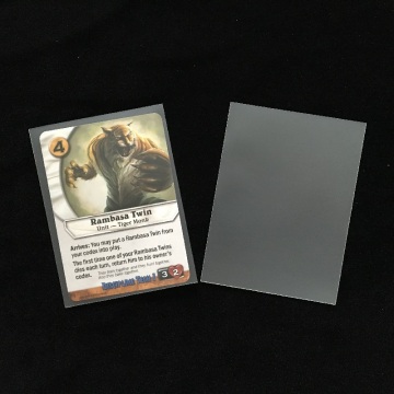 Clear game card plastic pounch