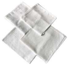 Cotton White Jacquard Banquet Table Napkin