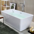 Classical Acrylic Freestanding rectangular massage bathtub