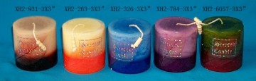 scented craft pillar candle Color Scented Candles