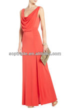 New Fashion Red Design Woman Sleeveless Long Maxi Dresses