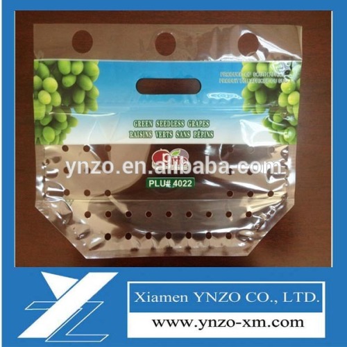 Plastic Grape Bag/perforated Bag/slider Ziplock Grape Bag