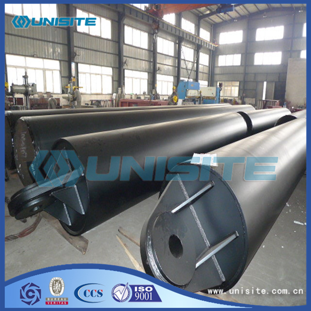 Structure floating steel pipes