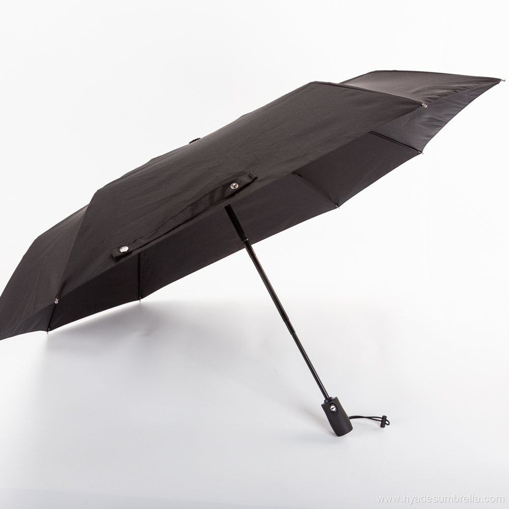 Automatic Folding Umbrella Man Black Large