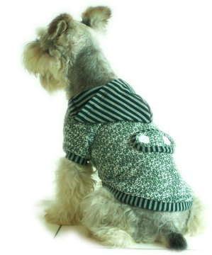 Green Woollen thread cotton-padded Dog Sweater Winter Pet Coats [FD166A]