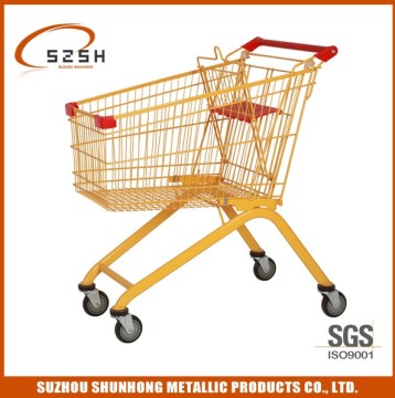 Color coating Shoping Trolley(Yellow)