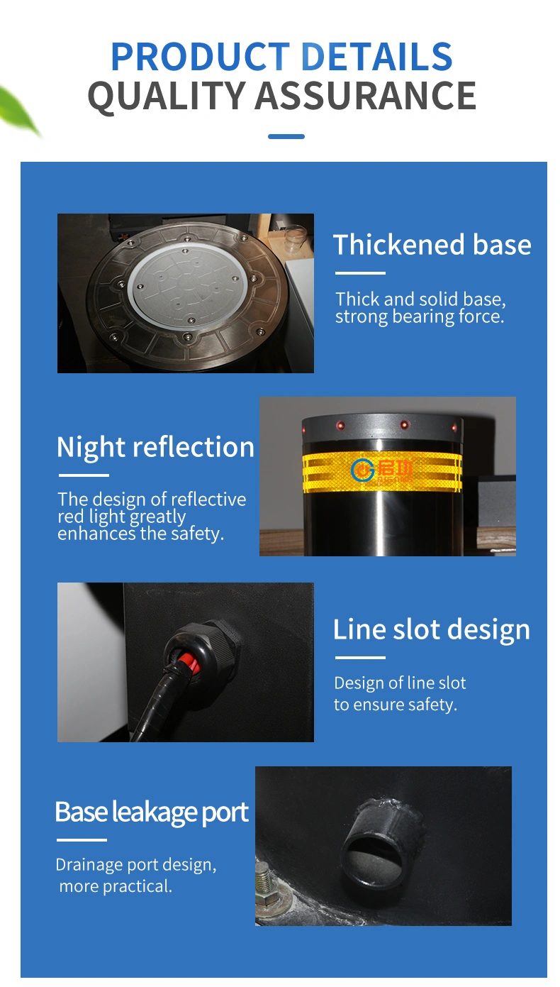 Safety Telescopic Barrier Automatic Lifting Hydraulic Column