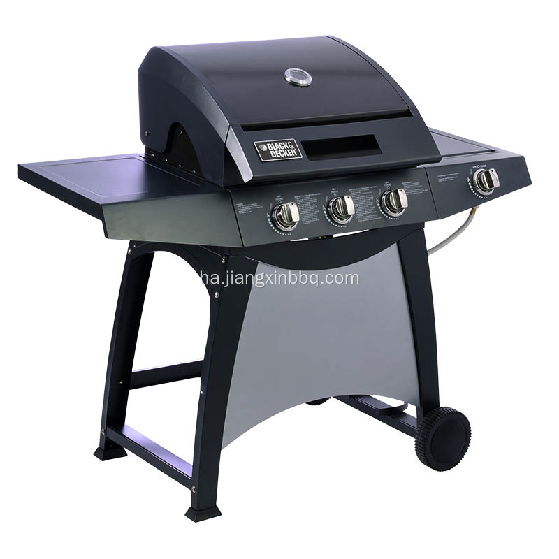 3-Burner Gas Grill with Side Burner