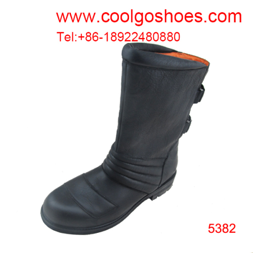 wrinkle special style factory calfskin leather men boots