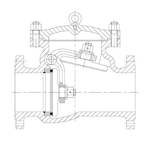 Guss-Stahl Swing-Scheck-Ventil