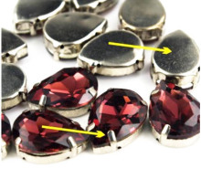 Pear Shaped Sew-On Jewel With Setting