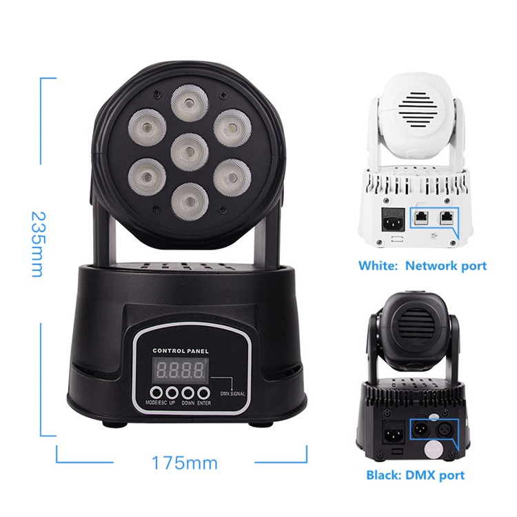 Stage Led Light Moving Head Light Big Dipper LM70S Super Bright Mini Moving Wash Effect Light