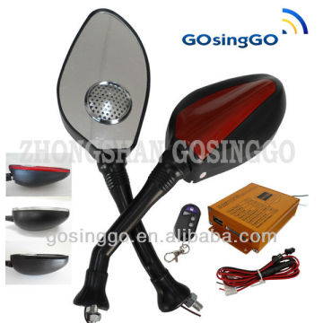 fm radio motorcycle rearview mirror mp3 player