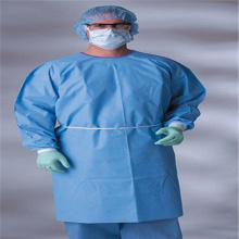Disposable nonwoven isolation gown