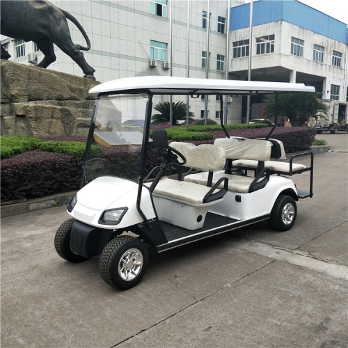 voiturettes de golf électriques 6 passagers alimentées par batterie