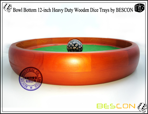 Schale unten 12-Zoll Heavy Duty Holzwürfel Tabletts von BESCON-5 Bowl Bottom 12-inch Heavy Duty Wooden Dice Trays by BESCON-5