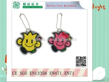 EN13356 hot key chainl reflective badges
