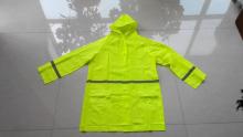Hi Visibility  PVC Raincoat with Hood