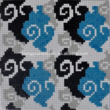 Bisazza mosaic tile flower pattern mosaic tile rainbow mosaic tile