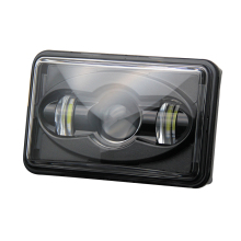 Universal Black Chrome 45W Truck Light System with Color Options - 4x6 Projector Headlights