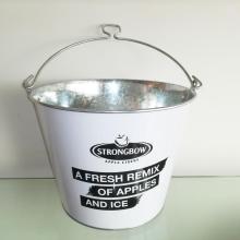 Tin bucket with bottle opener handle