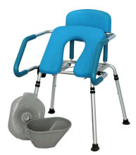 Hip lift(easy up) shower commode chair with bath function