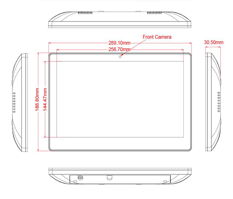 android tablet dimensions