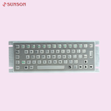 Industrial Metal Keyboard and Track Ball