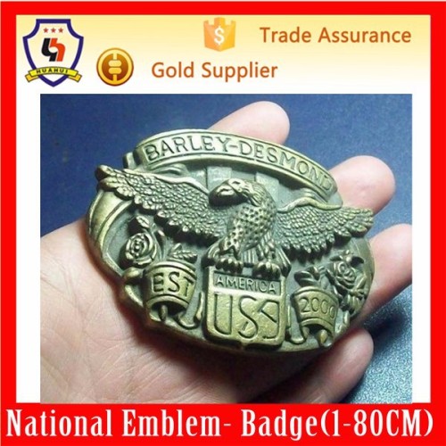 eagle badge, animal metal pin, custom wing badges (HH-badge-758)