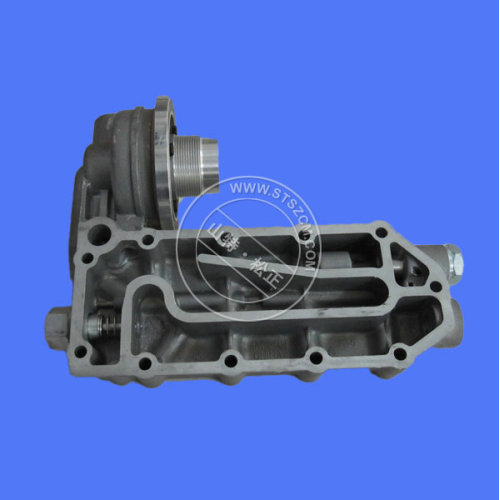 Tampa do resfriador de óleo 6743-61-2111 para o motor Komatsu SAA6D114E-3B-WT