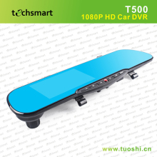 4.3''1080P hd rearview mirror car driving recorder Techsmart T500